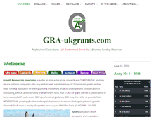 Tablet Screenshot of gra-ukgrants.com